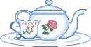 Cute Tea Pot With Tea Cup