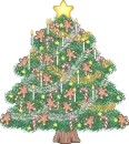 Cute Gingerbread Christmas Tree