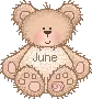 Cute June Teddy Bear