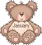 Cute January Teddy Bear