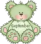 Cute September Teddy Bear