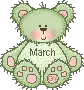 Cute March Teddy Bear