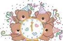 Cute Happy New Year Teddy Bears