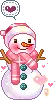 snowman in love