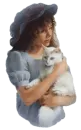 girl with kitty