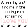i love you