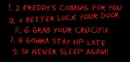 Freddy's coming for you