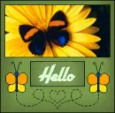 Hello - Flower Blinkie