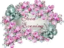 Good Evening - Pink Rose Tag