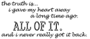 gave my heart away