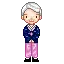 old man in pink
