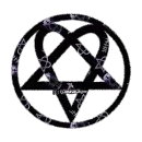 Black Razorblade Heartagram