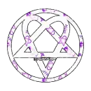 White Razorblade Heartagram