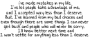 mistakes