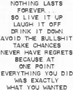 nothing lasts forever