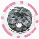 Affenpinscher Pink Poker Chip