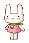 white bunny dance