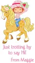 strawberry shortcake and horse