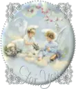 For you, Two little angels sitting on a cloud