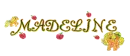 Madeline glitter text