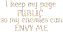 I keep my page public - Glittery Pastel