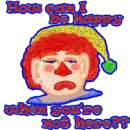 Sad clown