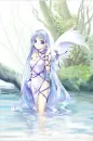 Wind fairy taking bath