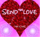 SEND THE LOVE GLITTER HART