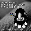 cool ninja gangster robot