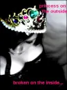 princess ont the outside...