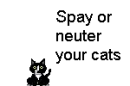 Spay and neuter cats