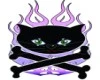 flaming bone kitty