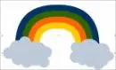 rainbow + clouds