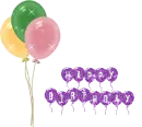 Happy birthday glitter