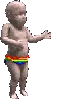 dancing rainbow baby