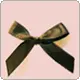 super duper kawaii brown ribbon with pink background