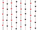 Red and Black Hearts