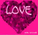 GLITTER LOVE HART