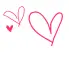 pink hearts
