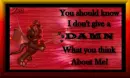 I Don't Give a Damn...