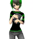 green and black