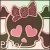 pinky skull girl with ribbon