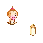 cute kawaii thristy baby girl