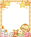 cute kawaii baby square
