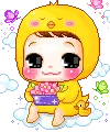 cute kawaii easter sayclub baby chick