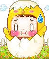 cute kawaii easter sayclub baby chick