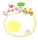 cute kawaii chicken & chick