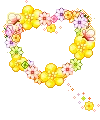 cute kawaii heart crown of flowers 