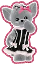 kitty in pink