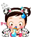 cute kawaii sayclub baby cow girl